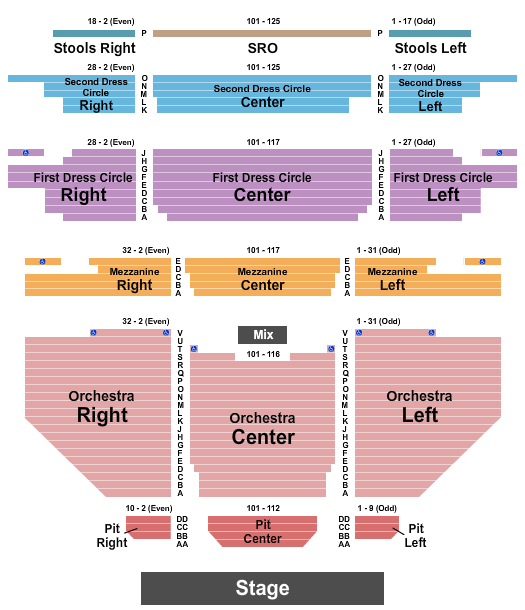 Carpenter Theatre At Dominion Energy Center The Nutcracker Seating Chart